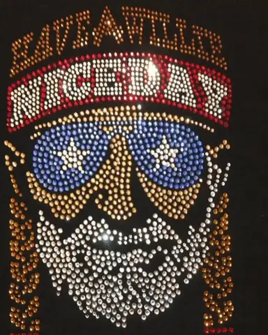Official Willie Nelson Have A Willie Nice Day Crystal Tank - Image 4